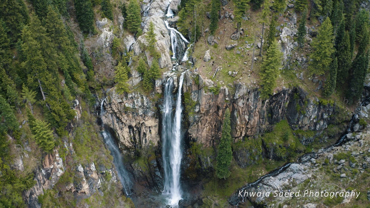 Arial View of Jarogo waterfall Matta Swat-guestkor_com