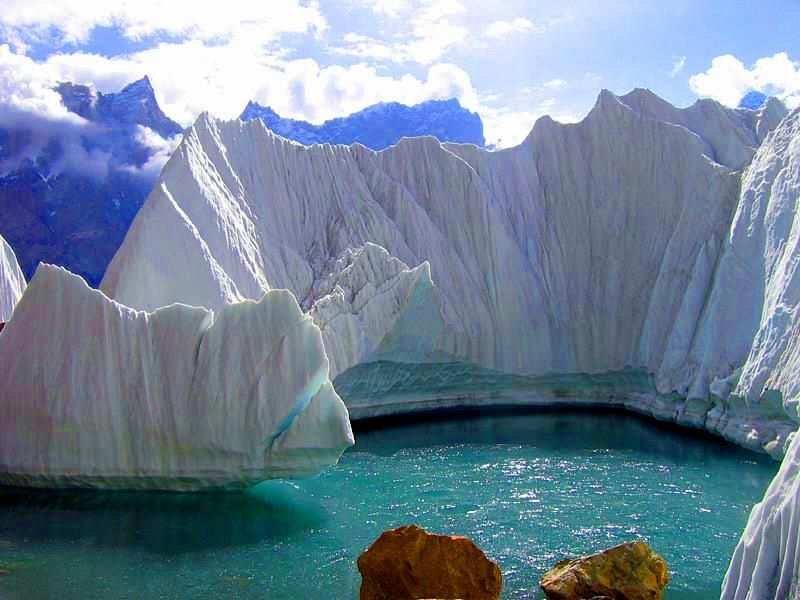 Baltoro Glacier is a river of ice in Gilgit Baltistan GB, Pakistan-guestkor_com