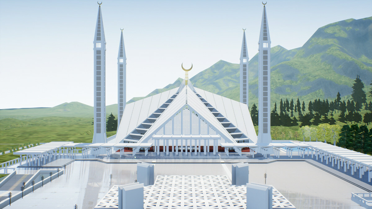 Faisal Mosque is The Largest Mosque In Pakistan-guestkor_com