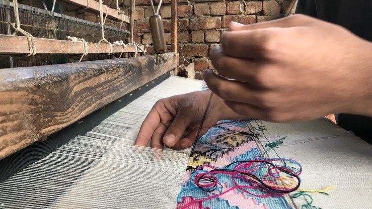 This is how shawls are made Shawls Islampur Swat Valley-guestkor_com